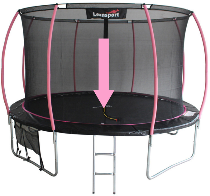 Mata LEAN Toys Sport do trampoliny serii Max 183 cm 6ft Black (5903802457384) - obraz 2