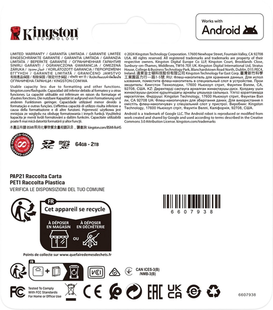 Karta pamięci Kingston SDXC 1TB Canvas Go! Plus G4 Class 10 UHS-I U3 V30 (SDG4/1TB) - obraz 4