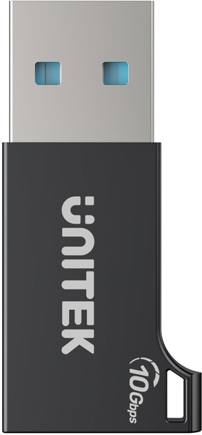 Adapter Unitek USB-A - USB-C 10Gbps Black (A1049ABK01) - obraz 1