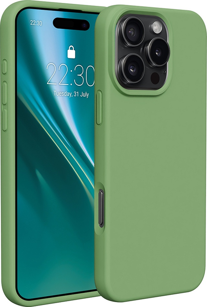 Панель Etteri Silicone Case do Apple iPhone 16 Pro Max 6.9 Light green (GSM187049) - зображення 1
