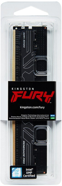 Оперативна пам'ять Kingston Fury DDR5-4800 16384MB PC5-38400 Renegade Pro XMP ECC Registered 1Rx8 Black (KF548R36RB-16) - зображення 4