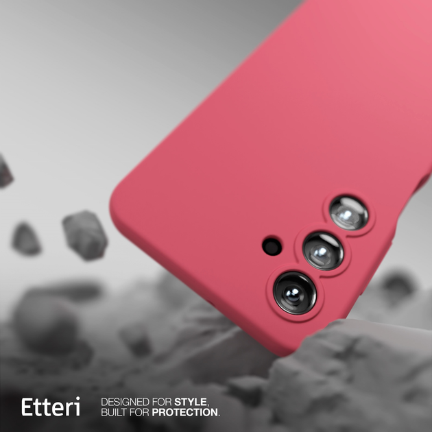 Etui plecki Etteri Silicone Case do Samsung Galaxy A14 Raspberry (GSM183567) - obraz 6
