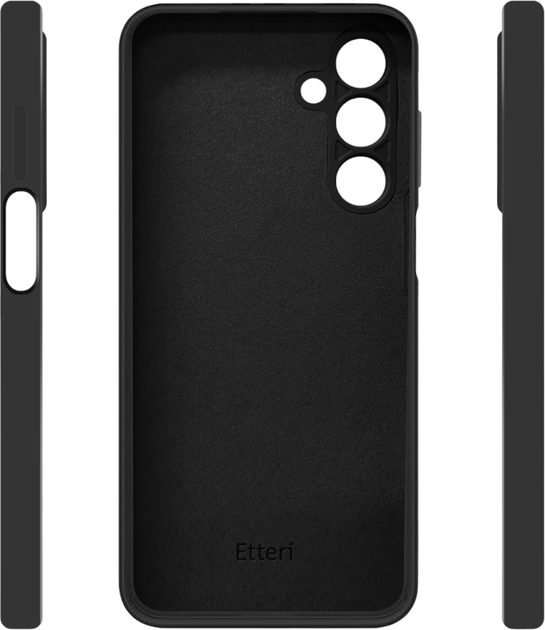 Etui plecki Etteri Silicone Case do Samsung Galaxy A15 4G / A15 5G Black (GSM183436) - obraz 4