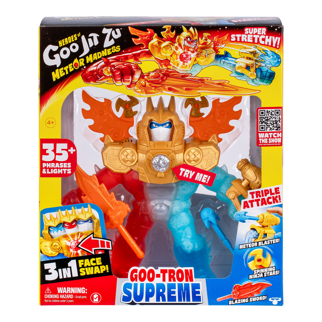Figurka rozciągliwa GooJitZu Bohaterowie GooJitZu Potrójny Atak GooTron Supreme Meteor Madness (124572) (630996430286) - obraz 5