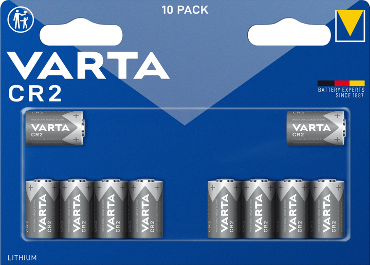 Батарейки Varta CR 2 BLI 10 шт. (6206301461) - зображення 1