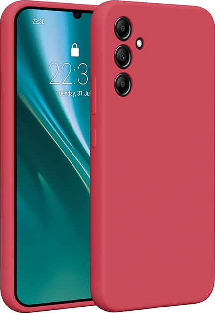 Etui plecki Etteri Silicone Case do Samsung Galaxy A34 5G Raspberry (GSM183564) - obraz 1