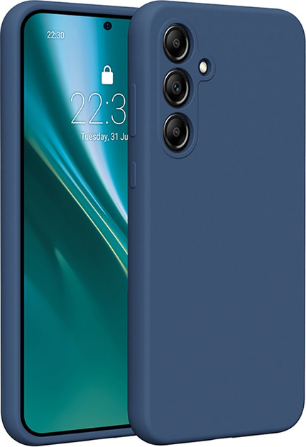 Панель Etteri Silicone Case do Samsung Galaxy A35 5G Dark blue (GSM183459) - зображення 1