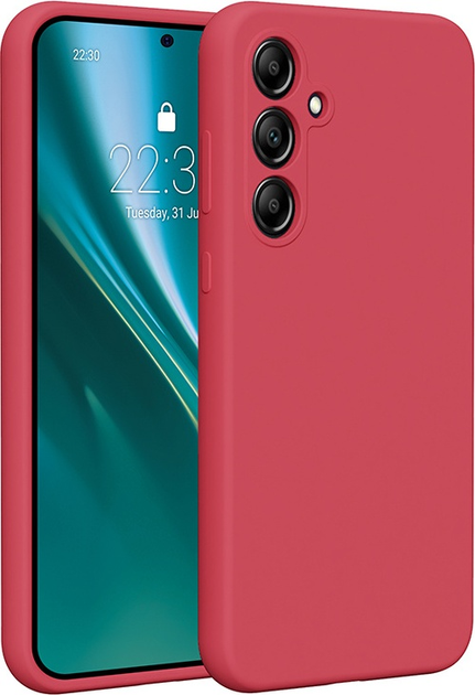 Etui plecki Etteri Silicone Case do Samsung Galaxy A35 5G Raspberry (GSM183563) - obraz 1