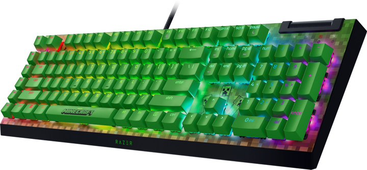 Клавіатура дротова Razer BlackWidow V4 X Green Switch USB Minecraft Edition (RZ03-04704100-R3M1) - зображення 3