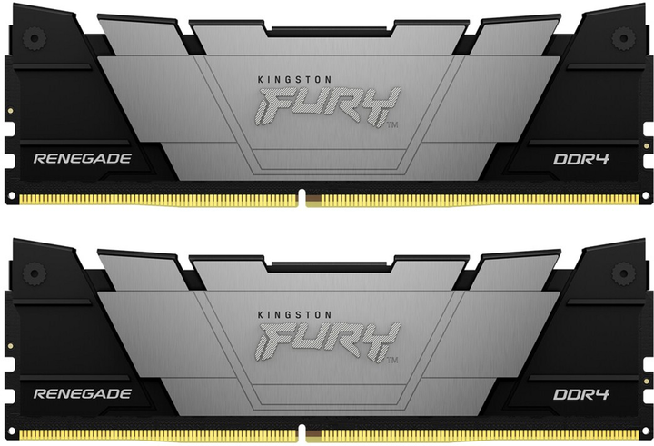 Pamięć RAM Kingston Fury DDR4-3600 65536MB PC4-28800 (Kit of 2x32768) Renegade (KF436C18RB2K2/64) - obraz 1
