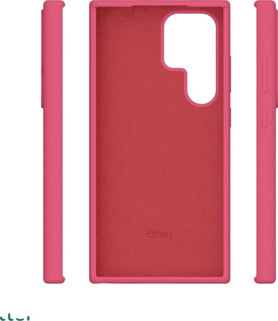 Панель Etteri Silicone Case do Samsung Galaxy S22 Ultra Raspberry (GSM183559) - зображення 4