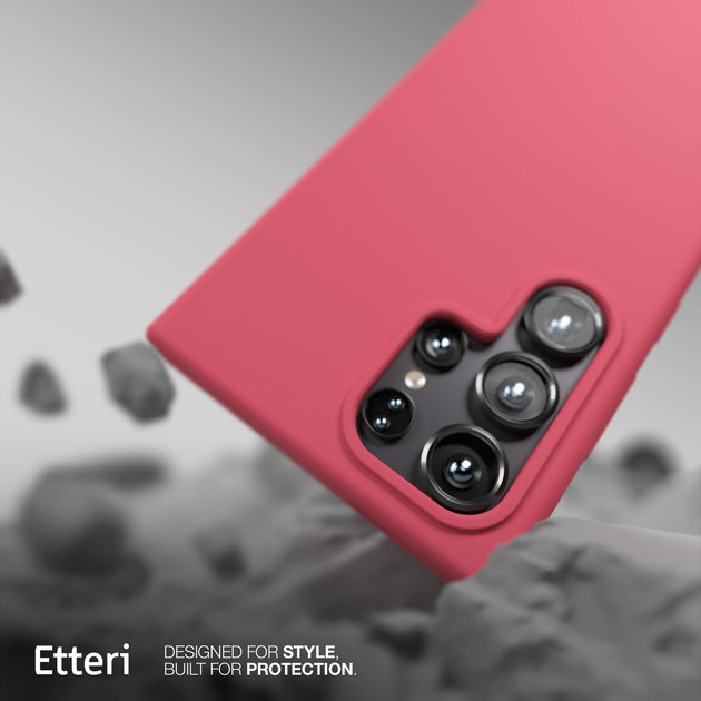 Etui plecki Etteri Silicone Case do Samsung Galaxy S23 Ultra Raspberry (GSM183555) - obraz 5