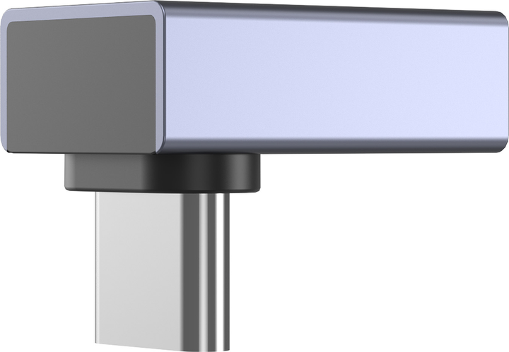 Адаптер Unitek USB4 90 Degree Right Angle Space Grey (A1039GY01) - зображення 3
