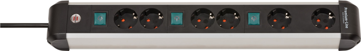 Подовжувач Brennenstuhl Premium-Alu-Line Technics 6 розеток 3 м (1391030601) - зображення 1