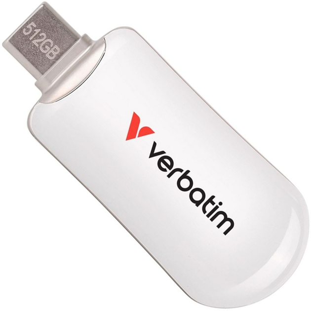 Pendrive Verbatim Plectra 512GB USB Type-C White (0023942302315) - obraz 1