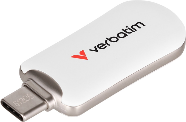 Pendrive Verbatim Plectra 512GB USB Type-C White (0023942302315) - obraz 3