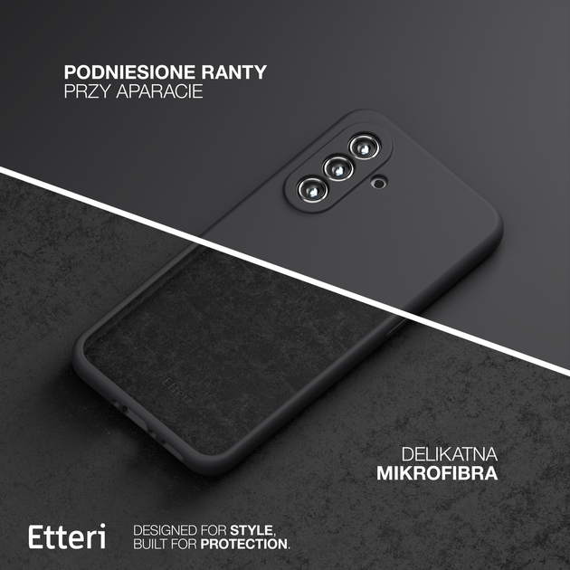 Etui plecki Etteri Silicone Case do Samsung Galaxy S24 FE Black (GSM190262) - obraz 5