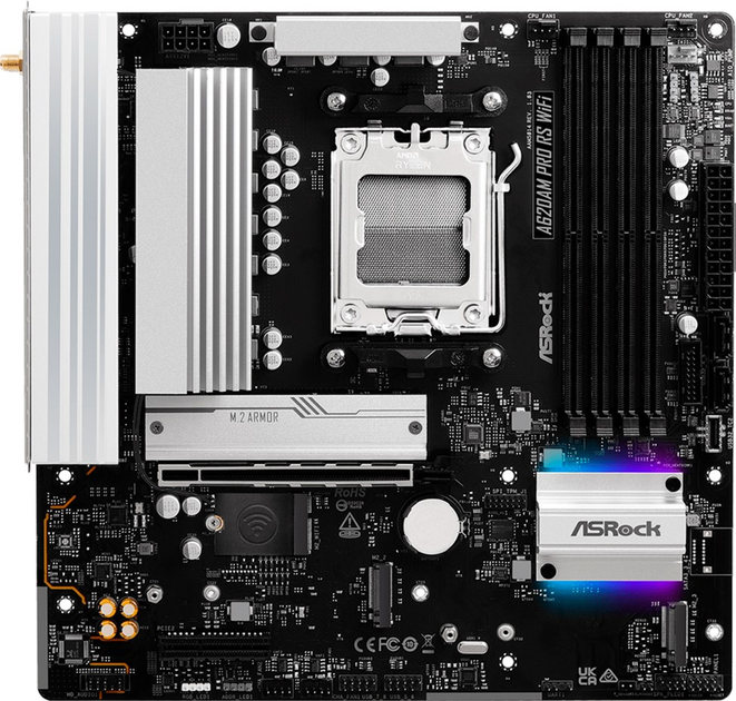 Płyta główna ASRock A620AM PRO RS Wi-Fi (sAM5, AMD A620A, PCI-Ex16) - obraz 1