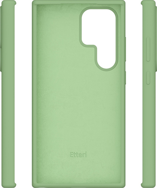 Etui plecki Etteri Silicone Case do Samsung Galaxy S24 Ultra Light green (GSM183474) - obraz 2