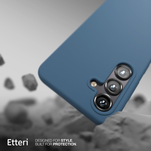 Панель Etteri Silicone Case do Samsung Galaxy S25 Plus Dark blue (GSM190271) - зображення 5