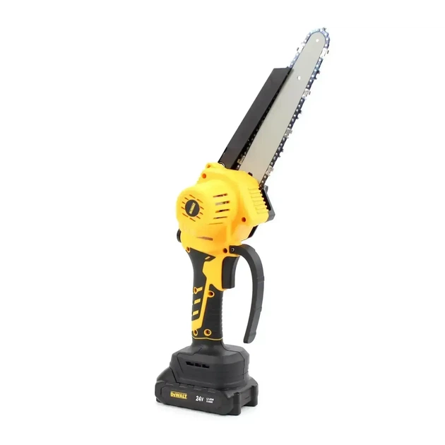Аккумуляторная мини-пила DeWalt DCM190HN (24V, 5Ah, шина 20 см) щеточный двигатель, подкачка смазки, безключовая натяжка - изображение 5