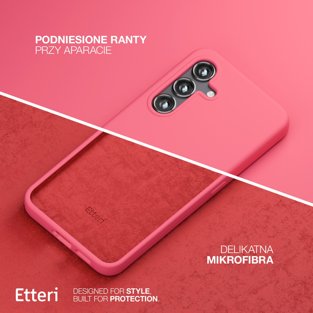 Панель Etteri Silicone Case do Samsung Galaxy S25 Plus Raspberry (GSM190299) - зображення 5