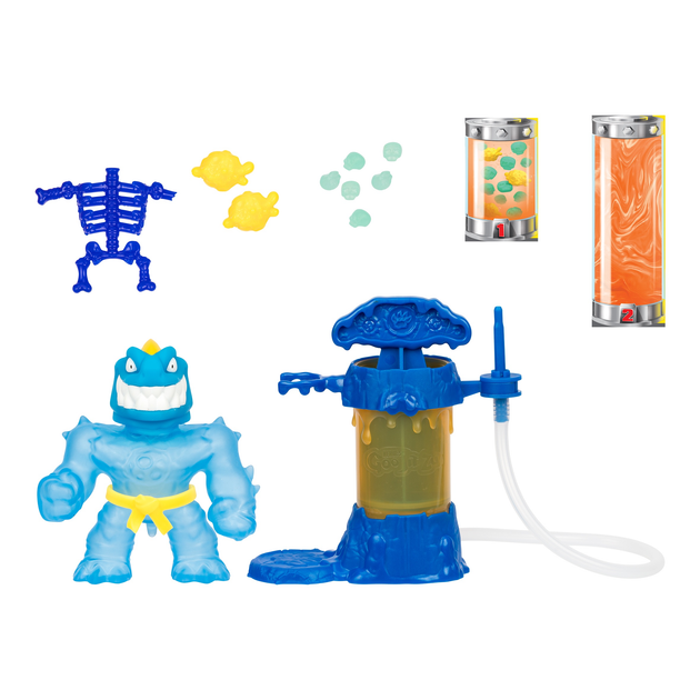 Zestaw do zabawy z rozciągliwymi figurkami GooJitZu Heroes of GooJitZu Tyro X-Ray Glow Creators (124570) (5029736084318) - obraz 2