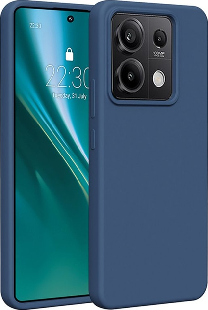 Панель Etteri Silicone Case do Xiaomi Redmi Note 13 Pro 5G Dark blue (GSM183445) - зображення 1