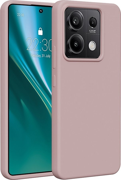 Etui plecki Etteri Silicone Case do Xiaomi Redmi Note 13 Pro 5G Light pink (GSM183523) - obraz 1