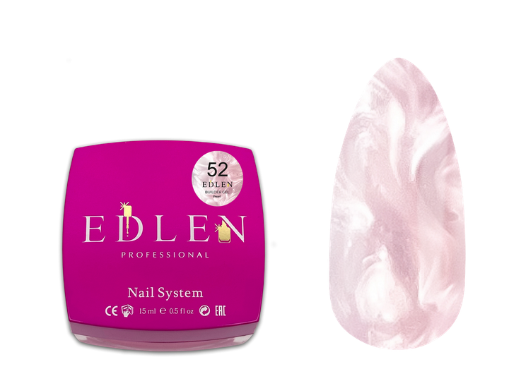 Гель моделюючий Edlen Builder Gel №52 Pearl 15 мл - изображение 3
