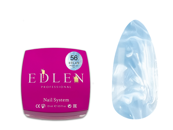 Гель моделюючий Edlen Builder Gel №56 Pearl 15 мл - Фото 3 Гель моделюючий Edlen Builder Gel №56 Pearl 15 мл - изображение 3