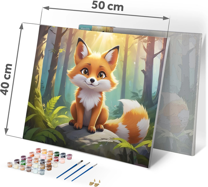 Malowanie po numerach Massido Lisek 40x50 cm (5903890623852) - obraz 8