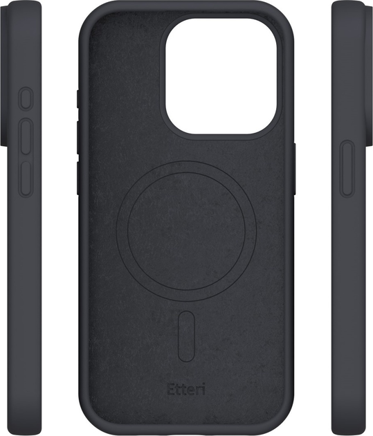 Панель Etteri Silicone Mag do Apple iPhone 12 / 12 Pro 6.1 Black (GSM185950) - зображення 4
