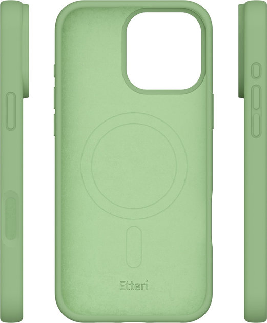 Etui plecki Etteri Silicone Mag do Apple iPhone 13 6.1 Light green (GSM185970) - obraz 4