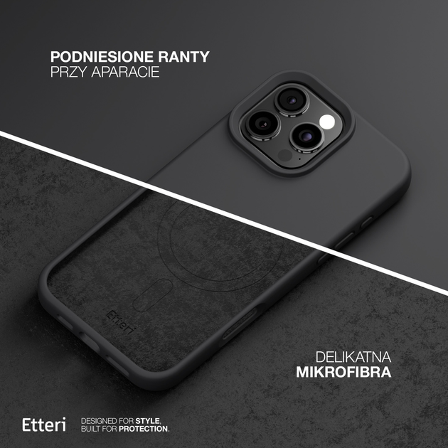 Панель Etteri Silicone Mag do Apple iPhone 14 6.1 Black (GSM185952) - зображення 5