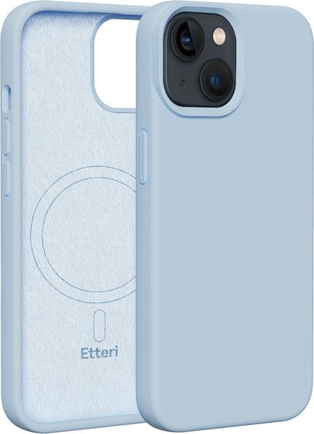 Etui plecki Etteri Silicone Mag do Apple iPhone 14 6.1 Light blue (GSM185981) - obraz 1