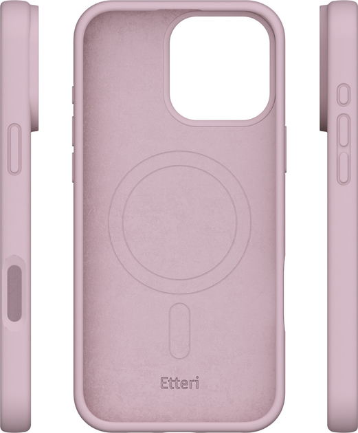 Etui plecki Etteri Silicone Mag do Apple iPhone 14 6.1 Light pink (GSM185990) - obraz 4