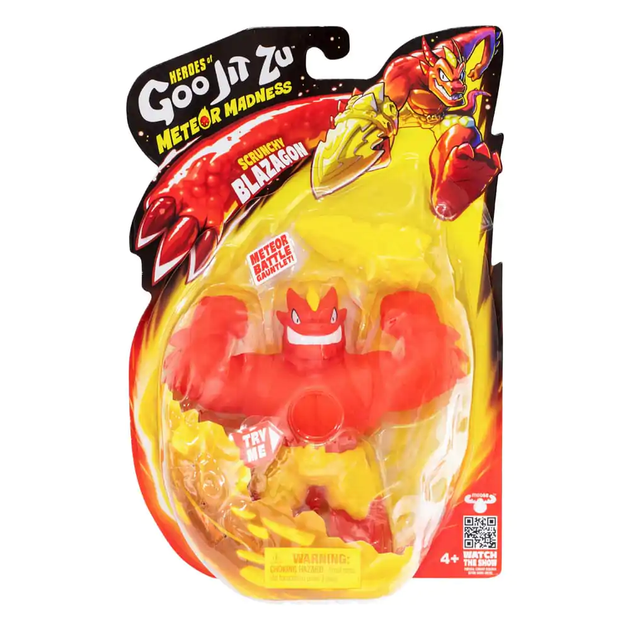 Figurka rozciągliwa GooJitZu Heroes of GooJitZu Blazeagon Meteor Madness (124565) (630996430149) - obraz 4