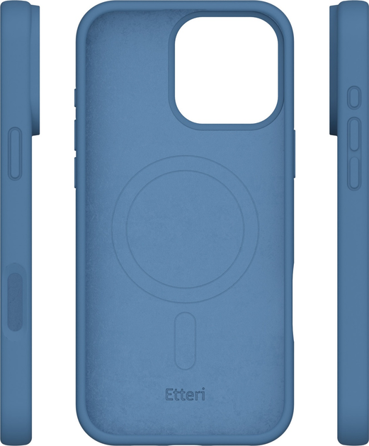 Etui plecki Etteri Silicone Mag do Apple iPhone 15 Pro 6.1 Dark blue (GSM185964) - obraz 4