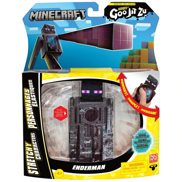 Figurka rozciągliwa GooJitZu Minecraft Enderman (124562) (630996430064) - obraz 4