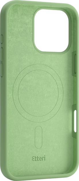 Etui plecki Etteri Silicone Mag do Apple iPhone 15 Pro 6.1 Light green (GSM185973) - obraz 2