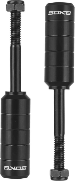 Пеги для самокату Soke 2 x P1 + ключі Чорні (5908220471530) - зображення 3