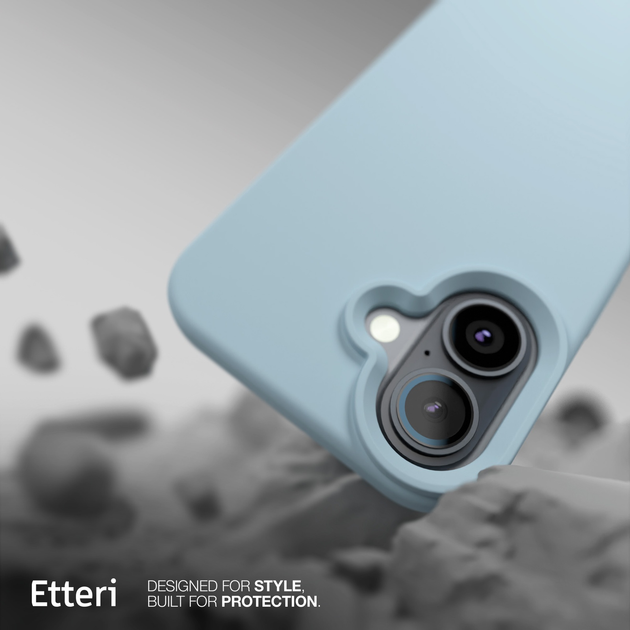 Панель Etteri Silicone Mag do Apple iPhone 16e Light blue (GSM192082) - зображення 6