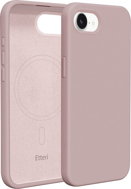 Панель Etteri Silicone Mag do Apple iPhone 16e Light pink (GSM192081) - зображення 1