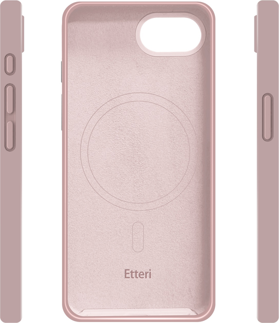 Панель Etteri Silicone Mag do Apple iPhone 16e Light pink (GSM192081) - зображення 4