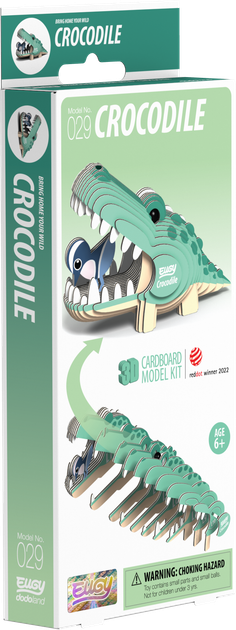 Model 3D do składania Eugy Zoo Krokodyl (9421035150279) - obraz 4