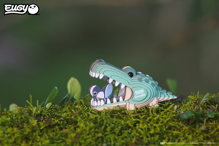 Model 3D do składania Eugy Zoo Krokodyl (9421035150279) - obraz 5
