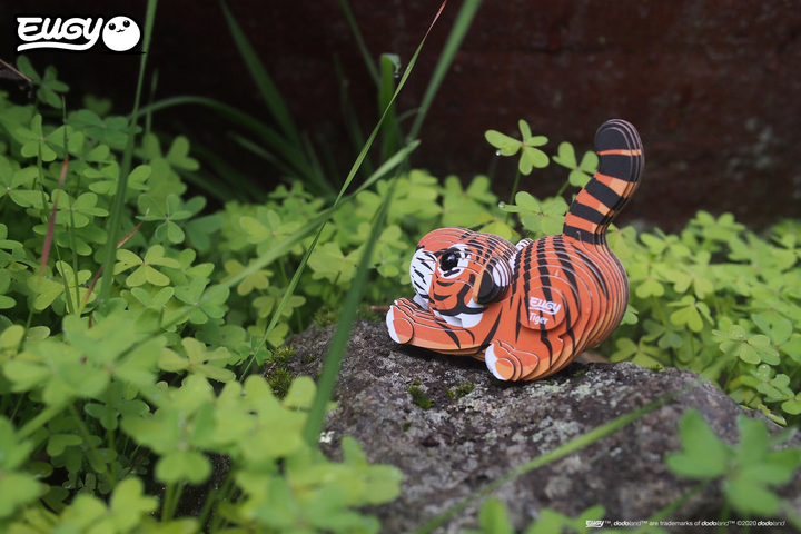 Model 3D do składania Eugy Zoo Tygrys (9421035150118) - obraz 8