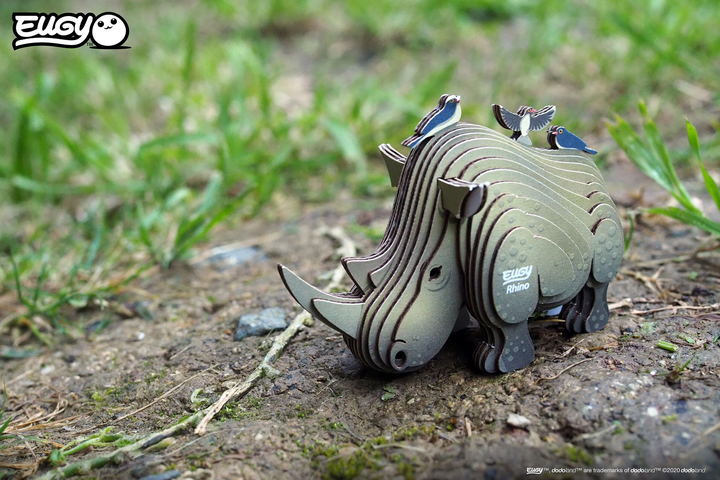 Model 3D do składania Eugy Zoo Nosorożec (9421035150750) - obraz 9