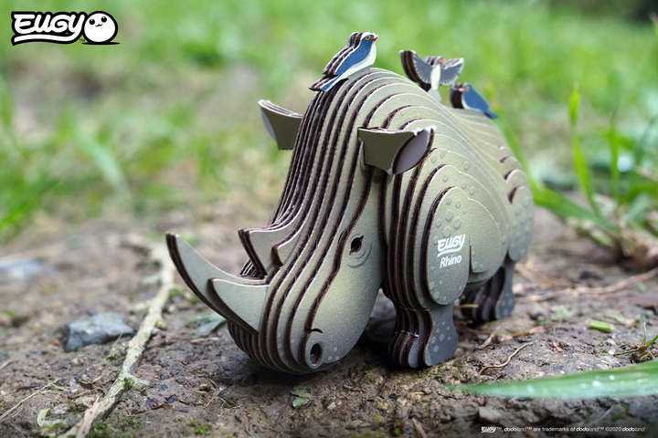 Model 3D do składania Eugy Zoo Nosorożec (9421035150750) - obraz 10